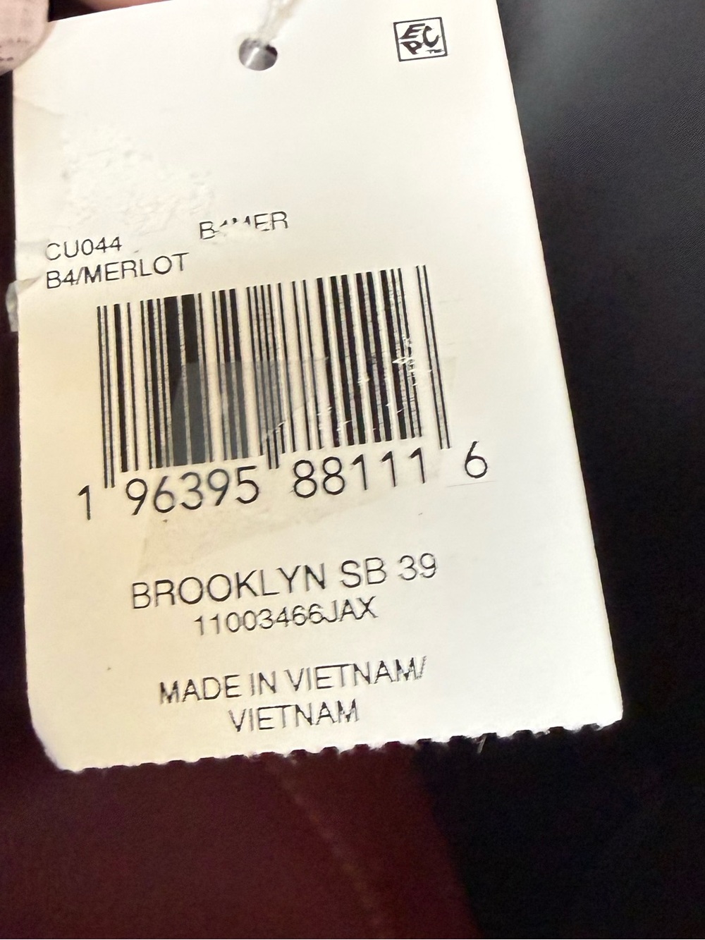 NWT Coach Brooklyn 39 Dark Ruby Natural Grain Leather Shoulder Bag $495 - Picture 8 of 9